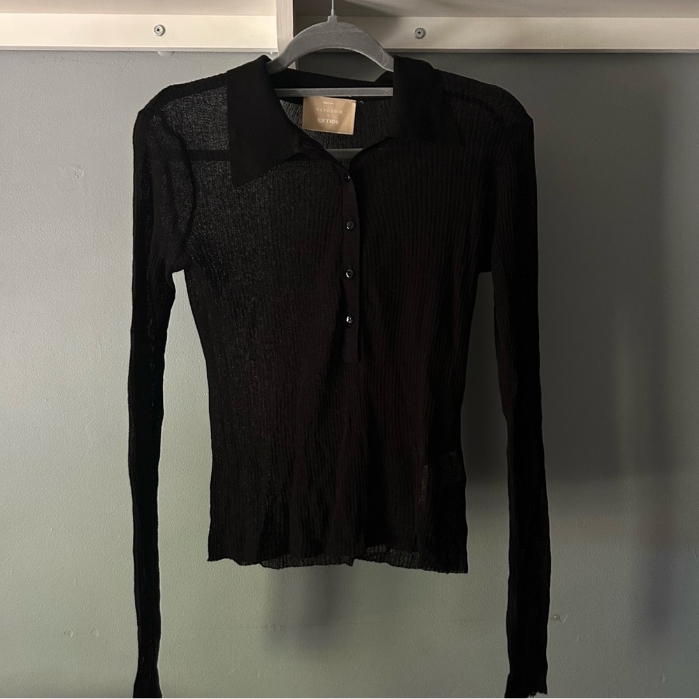 ROZALIA X ROLLAS THE LONG SLEEVE KNIT SHIRT